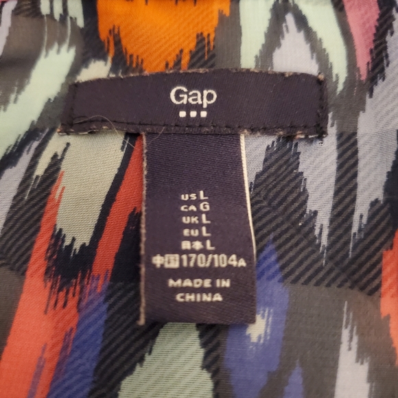 Gap Women's L Sheer Multicolored Sleve-less Top - Picture 3 of 3